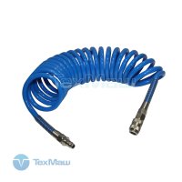 Шланг спиральный с фитингами, 6х10мм, 5м, полиуретановый FUBAG [170300]