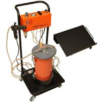 Установка для нанесения порошковых красок СТАРТ-50 - вибро КОМБИ с виброплатформой и баком 8 л