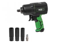 Пневмогайковерт 1/2" ECO AIW-1500S (1300/1700 Нм (закр./откр.); 3 ступени крут.мом.; twin hammer; 7000 об/мин; композитный корпус)