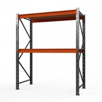 Стеллаж металлический Оптима, 2000x1250x785 мм. Полки: 2 шт. фанера