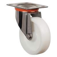 Большегрузное нейлоновое колесо  EZ01 HKZ 150 (INOX)