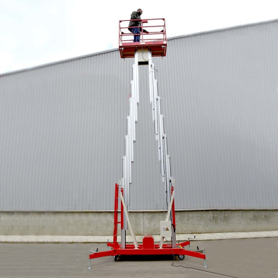 Телескопический двухмачтовый подъемник ZX-2-090 OXLIFT 9000 мм 200 кг